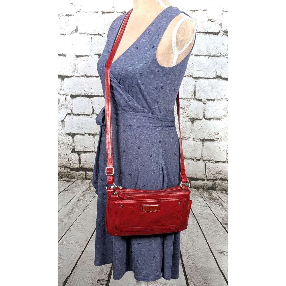 ROSETTI Multiplex Noreen Mid Crossbody Bag in Cardinal Vegan Adjustable NEW